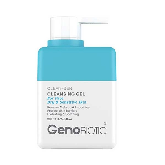 ژل شست و شوی صورت GENO BIOTIC ژنوبایوتیک مناسب پوست خشک و حساس حجم 200 میلی لیتر