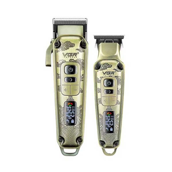 ست ماشین اصلاح و خط زن وی جی آر مدل V-643